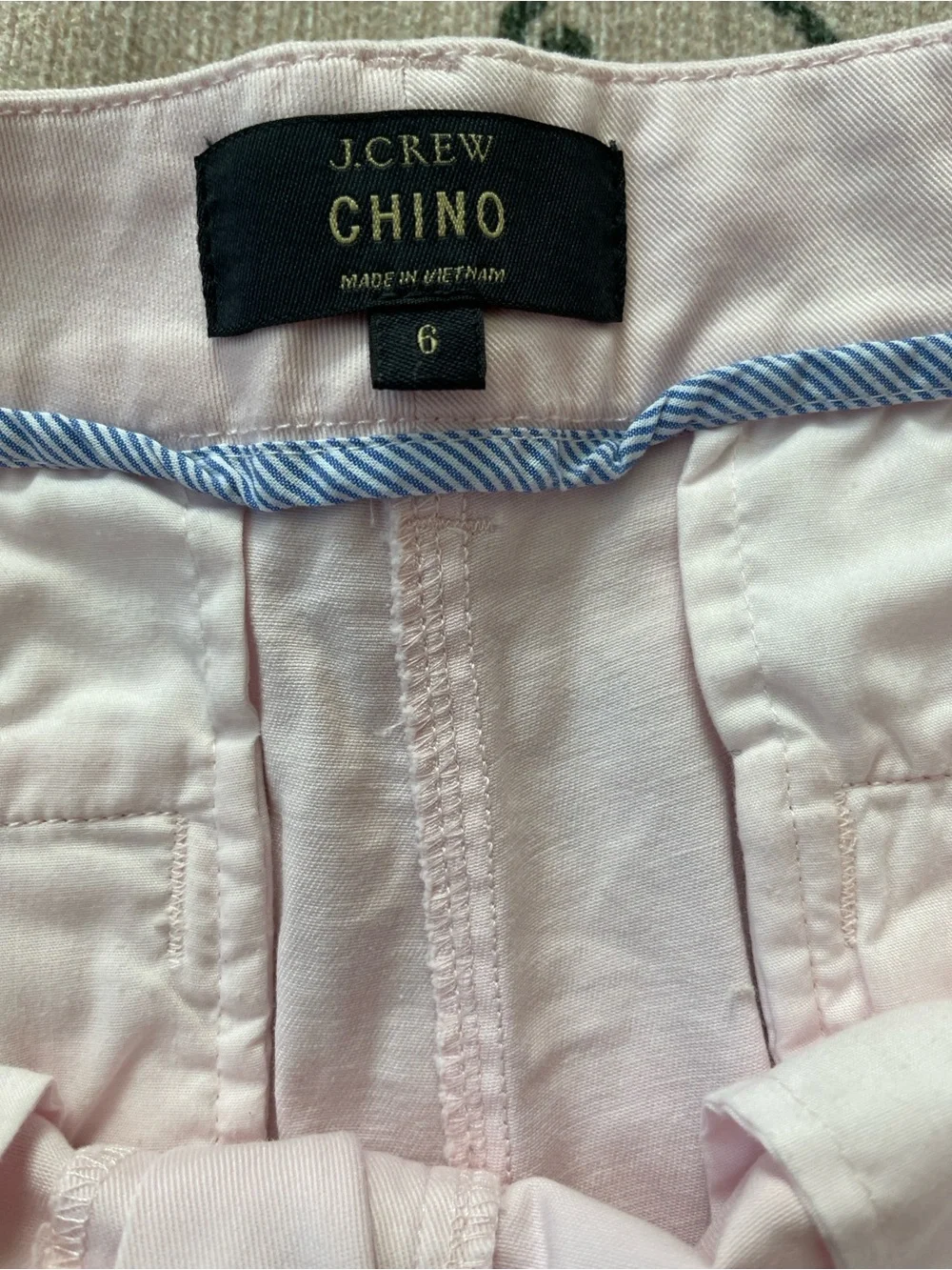 J. Crew Light Pink Chino Bermuda Shorts